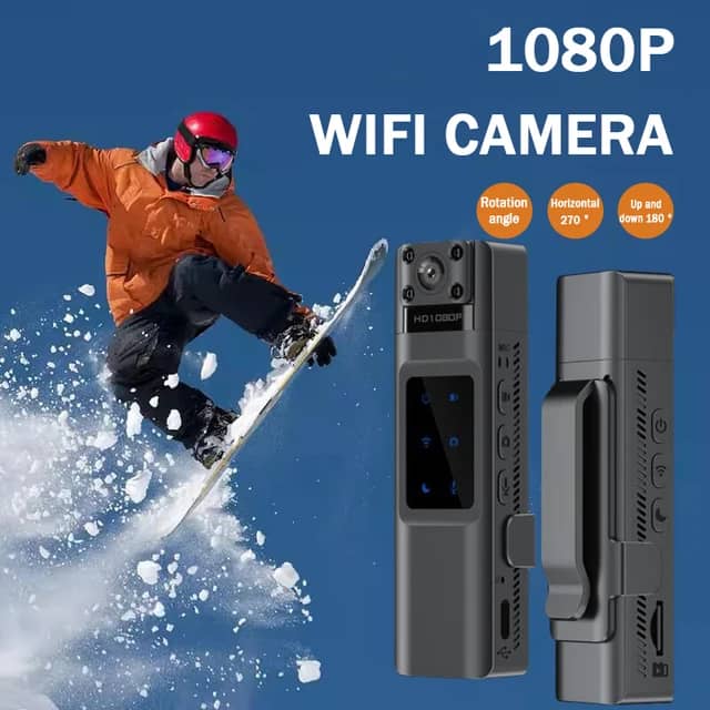Mini Caméra Wifi Portable Petit Enregistreur Vidéo Numérique et audio ,Infrarouge, Vision Nocturne ,Caméscope Miniature – Image 6