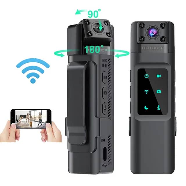 Mini Caméra Wifi Portable Petit Enregistreur Vidéo Numérique et audio ,Infrarouge, Vision Nocturne ,Caméscope Miniature – Image 3